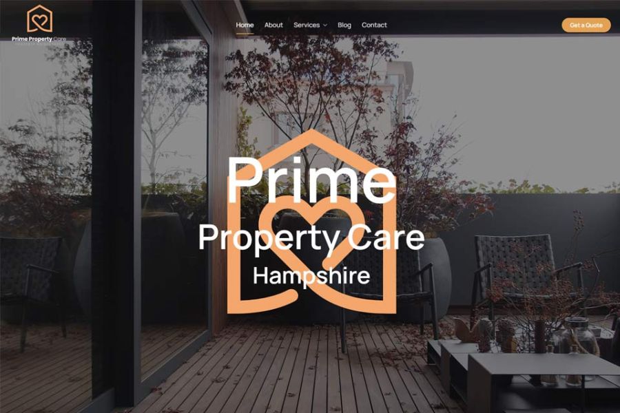 Prime Property Care Website built by Joe Joubert